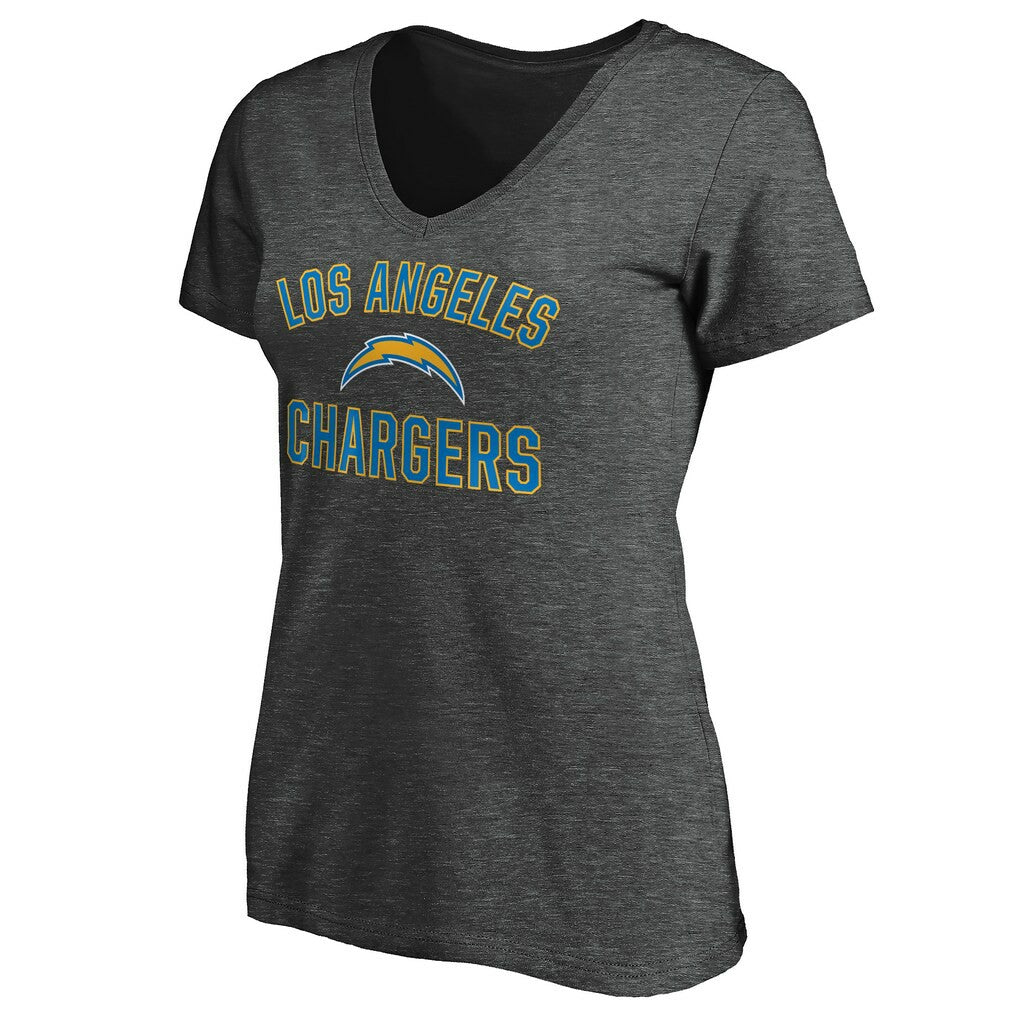 Women's Victory Arch V-Neck T-Shirt - Los Angeles Chargers