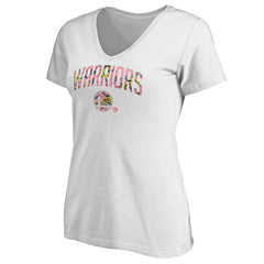 NBA Golden State Warriors Women's Floral Arch V-Neck T-Shirt sale