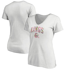 NBA Sacramento Kings Women's Floral Arch V-Neck T-Shirt