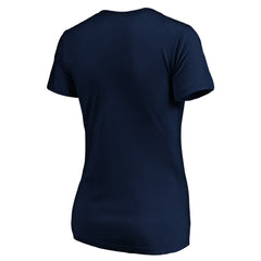 MLB Kansas City Royals Logo Women's Banner Wave V-Neck T-Shirt
