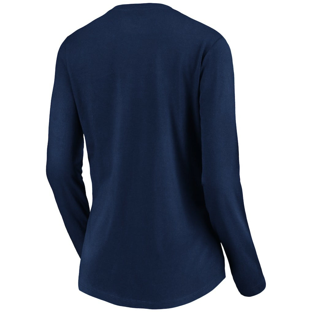 Women's Banner Wave V-Neck Long Sleeve T-Shirt - Baltimore Ravens