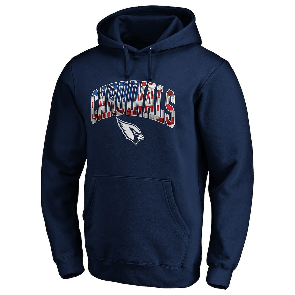 Banner Wave Fitted Pullover Hoodie - Arizona Cardinals