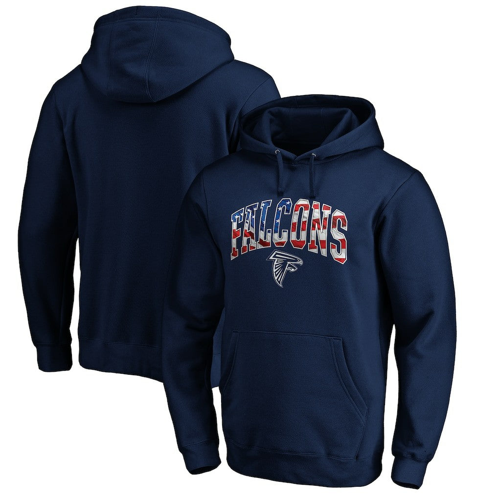 Banner Wave Fitted Pullover Hoodie - Atlanta Falcons