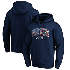 Banner Wave Fitted Pullover Hoodie - Carolina Panthers