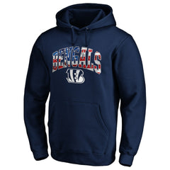Banner Wave Fitted Pullover Hoodie - Cincinnati Bengals