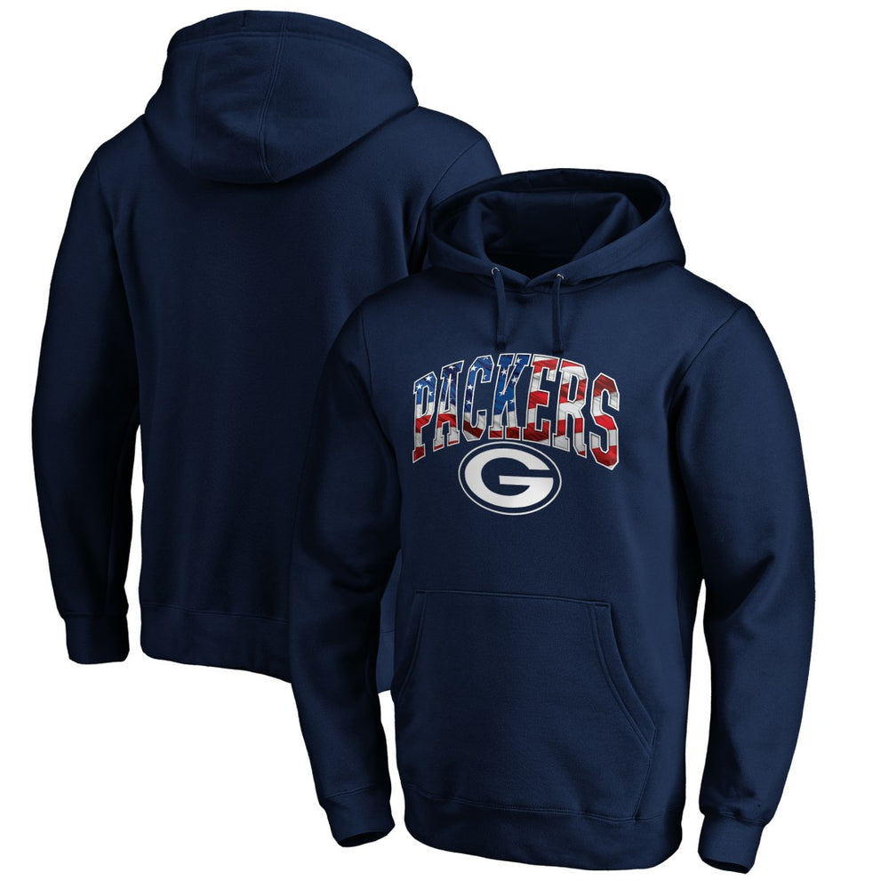 Banner Wave Fitted Pullover Hoodie - Green Bay Packers