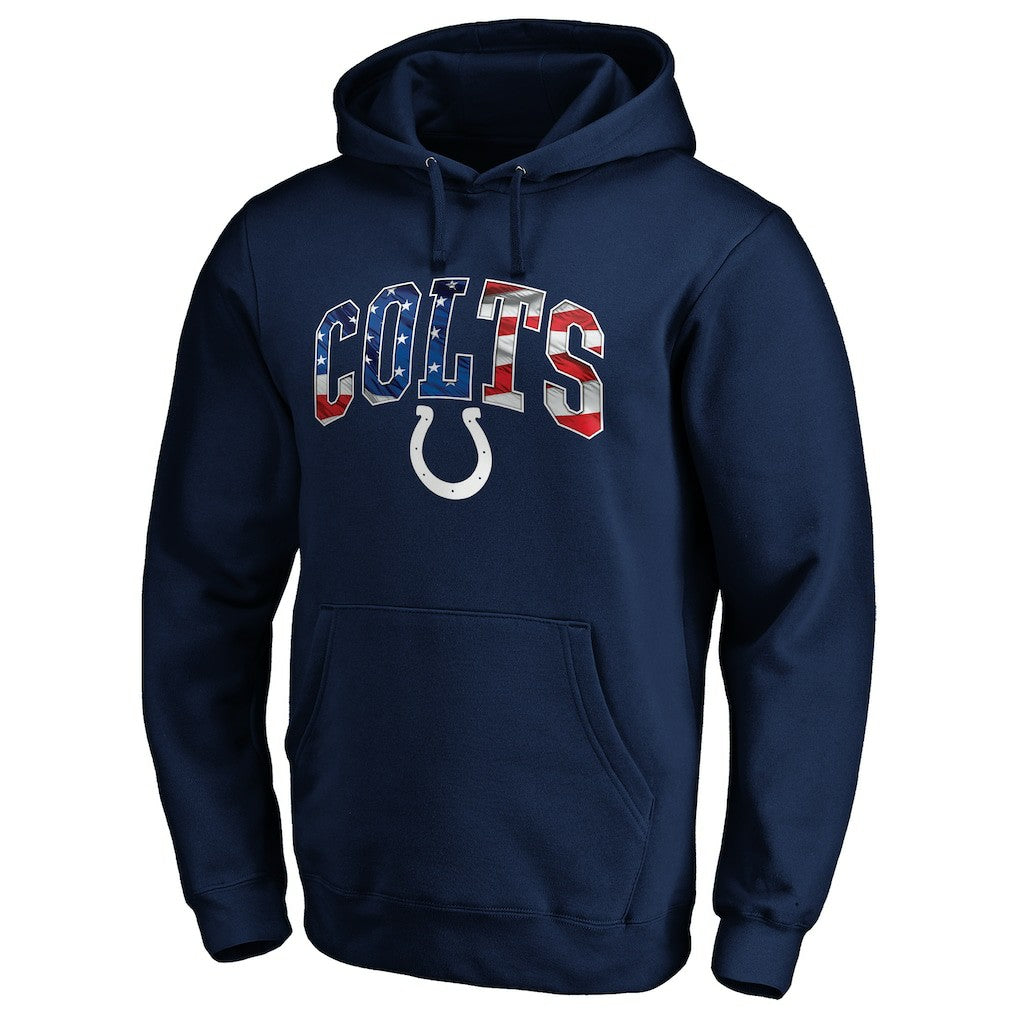 Banner Wave Fitted Pullover Hoodie - Indianapolis Colts
