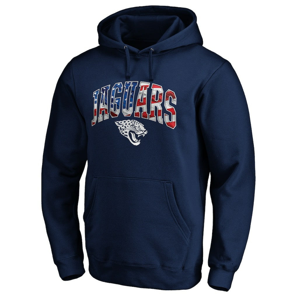 Banner Wave Fitted Pullover Hoodie - Jacksonville Jaguars