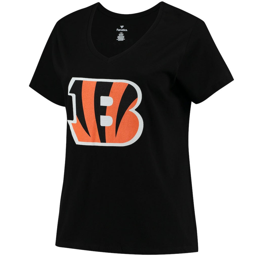 Joe Burrow  Women's Plus Size Name & Number V-Neck T-Shirt - Cincinnati Bengals