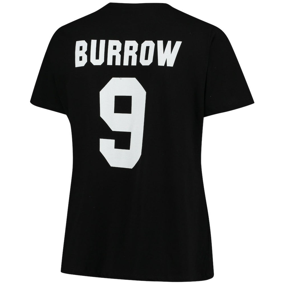 Joe Burrow  Women's Plus Size Name & Number V-Neck T-Shirt - Cincinnati Bengals