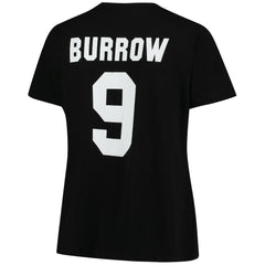 Joe Burrow  Women's Plus Size Name & Number V-Neck T-Shirt - Cincinnati Bengals