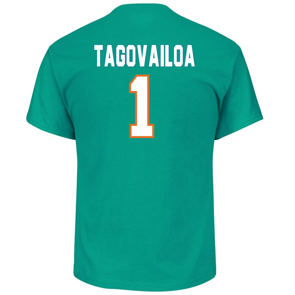Tua Tagovailoa  Big & Tall Player Name & Number T-Shirt - Miami Dolphins