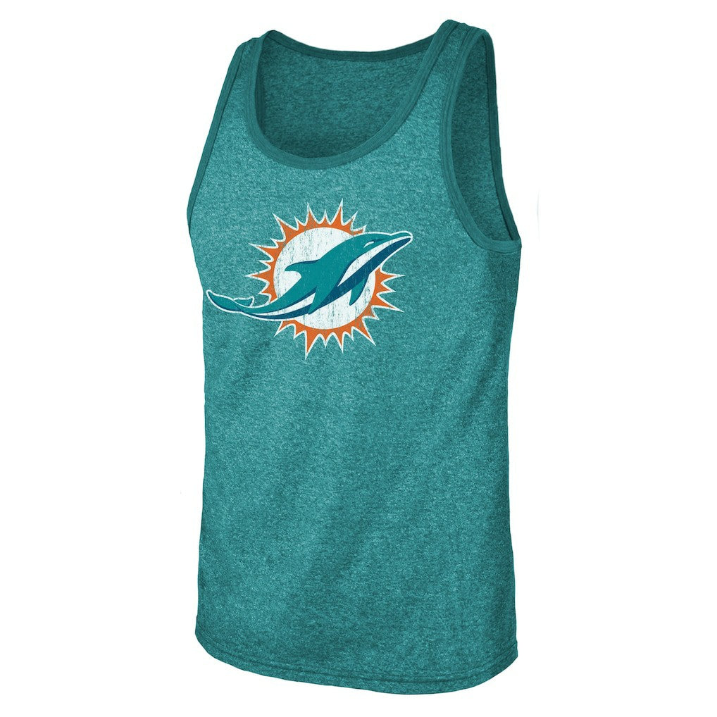 Tua Tagovailoa  Majestic Threads Name & Number Tri-Blend Tank Top - Miami Dolphins
