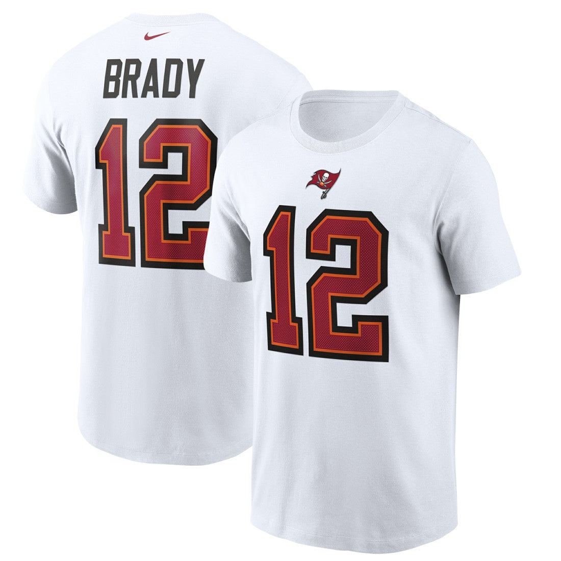Tom Brady  Name & Number T-Shirt - Tampa Bay Buccaneers