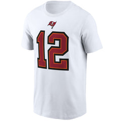 Tom Brady  Name & Number T-Shirt - Tampa Bay Buccaneers