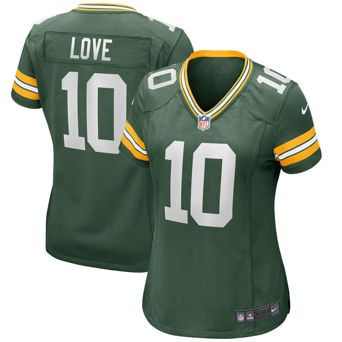 Jordan Love  Women's Game Jersey - Green Bay Packers