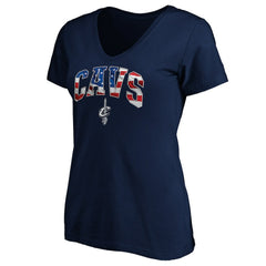NBA Cleveland Cavaliers Women's Banner Wave V-Neck T-Shirt sale