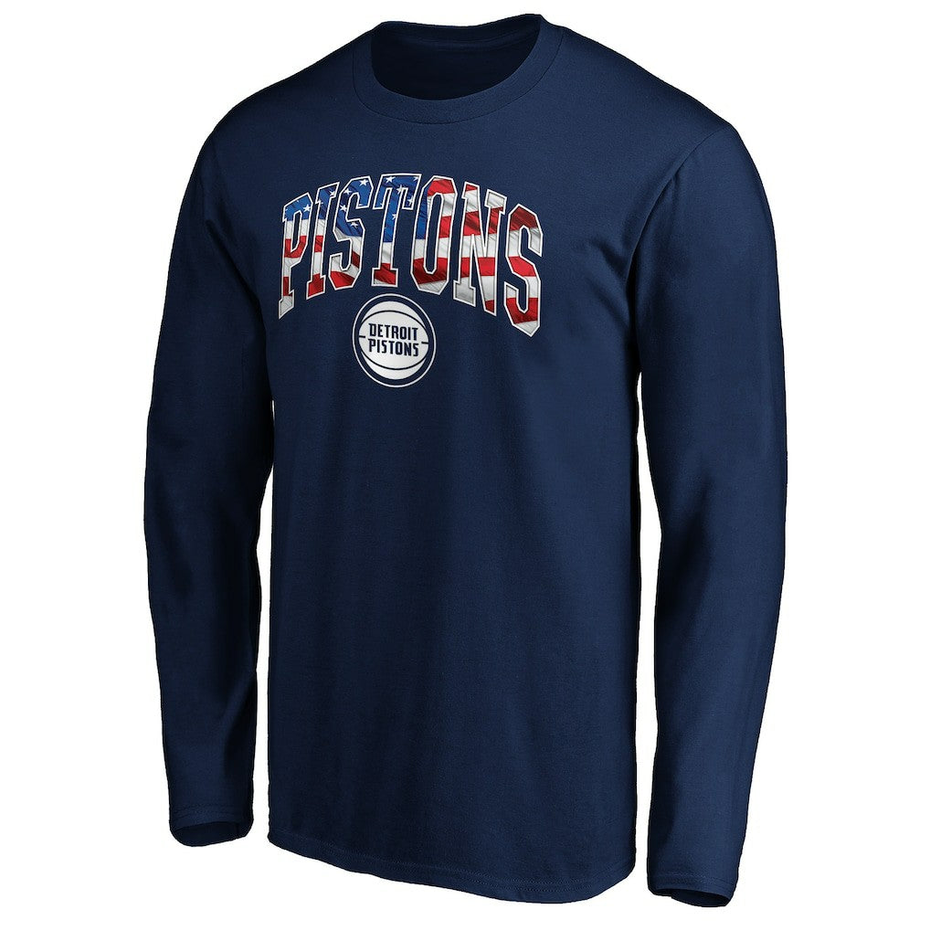 NBA Detroit Pistons Banner Wave Long Sleeve T-Shirt sale