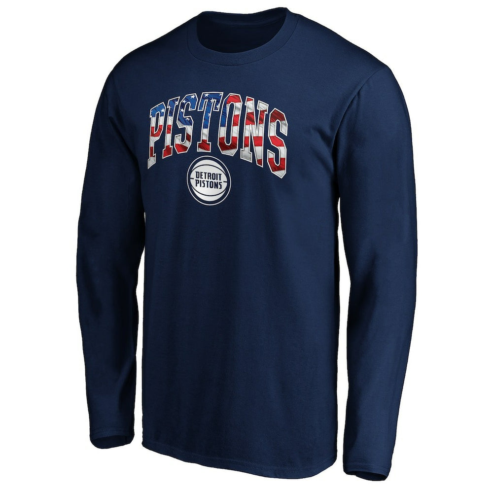NBA Detroit Pistons Banner Wave Long Sleeve T-Shirt sale