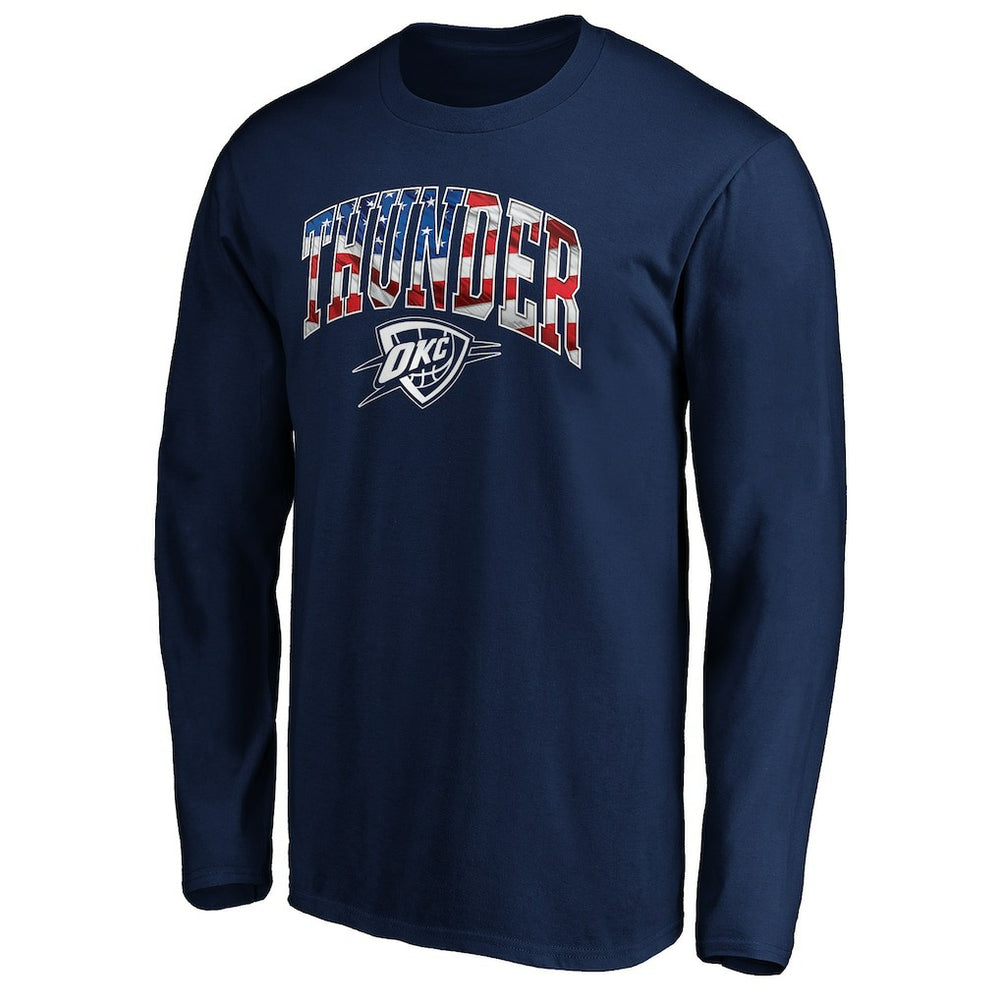 NBA Oklahoma City Thunder Banner Wave Long Sleeve T-Shirt