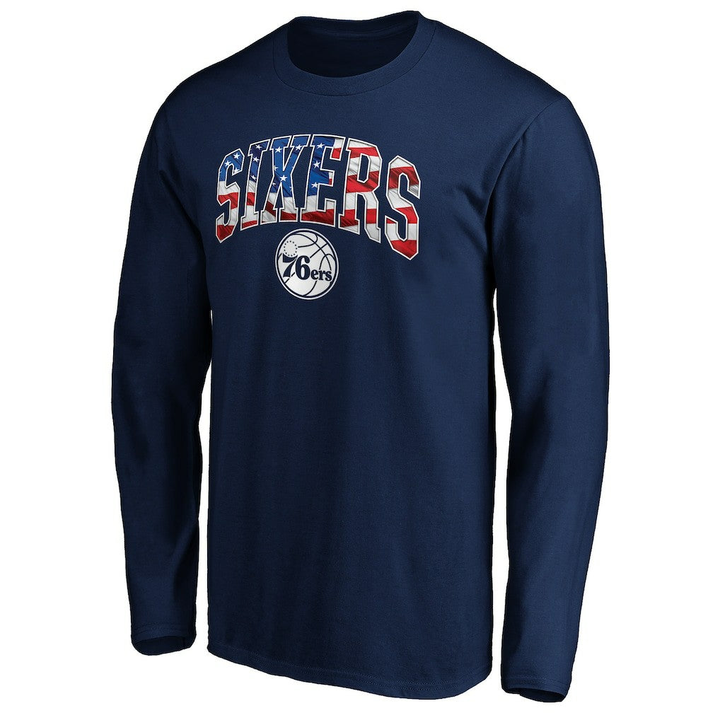 NBA Philadelphia 76ers Banner Wave Long Sleeve T-Shirt