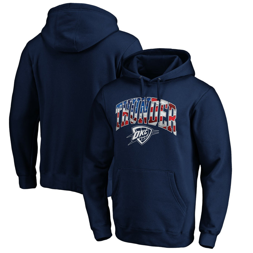 NBA Oklahoma City Thunder Banner Wave Pullover Hoodie