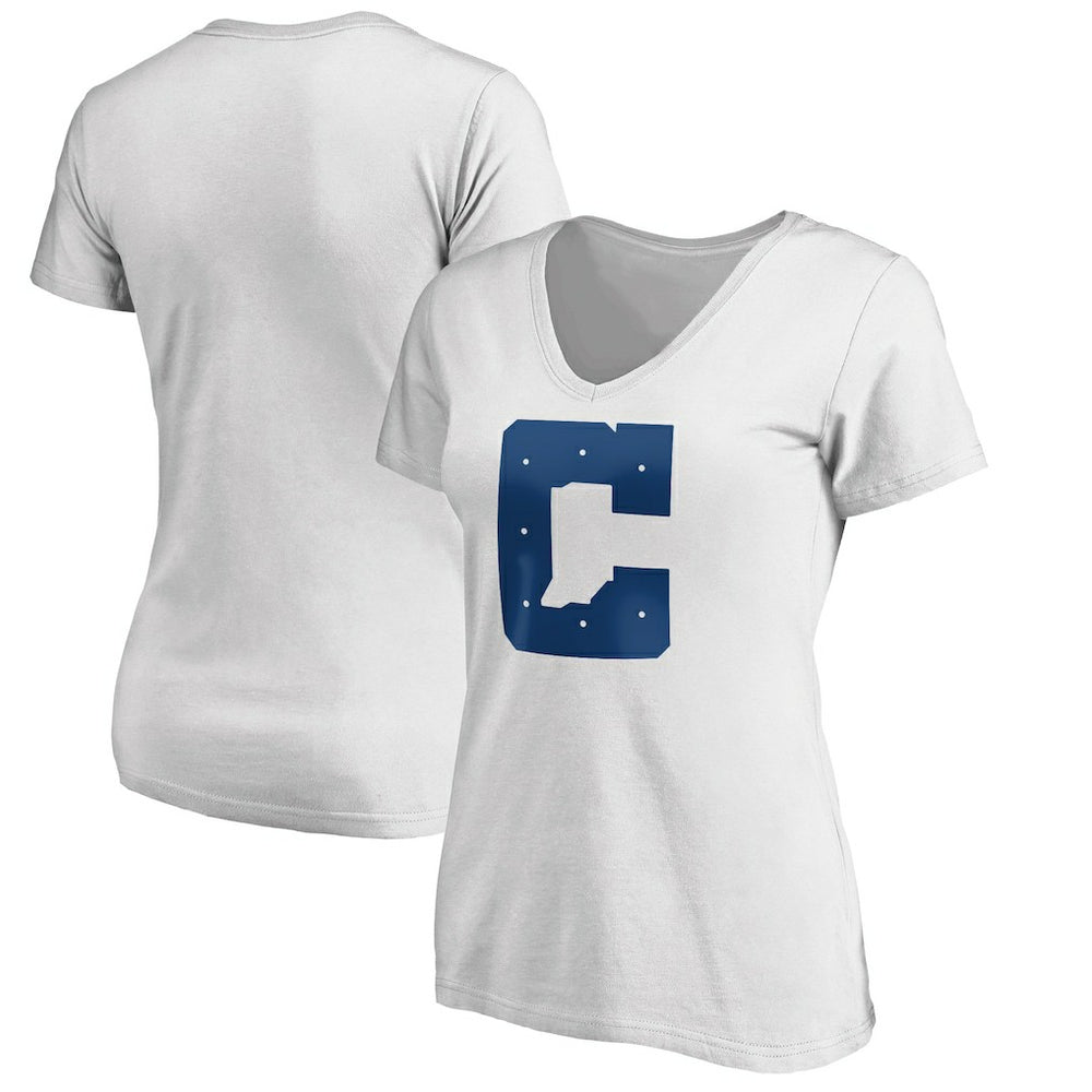 Women's Secondary Logo V-Neck T-Shirt - Indianapolis Colts
