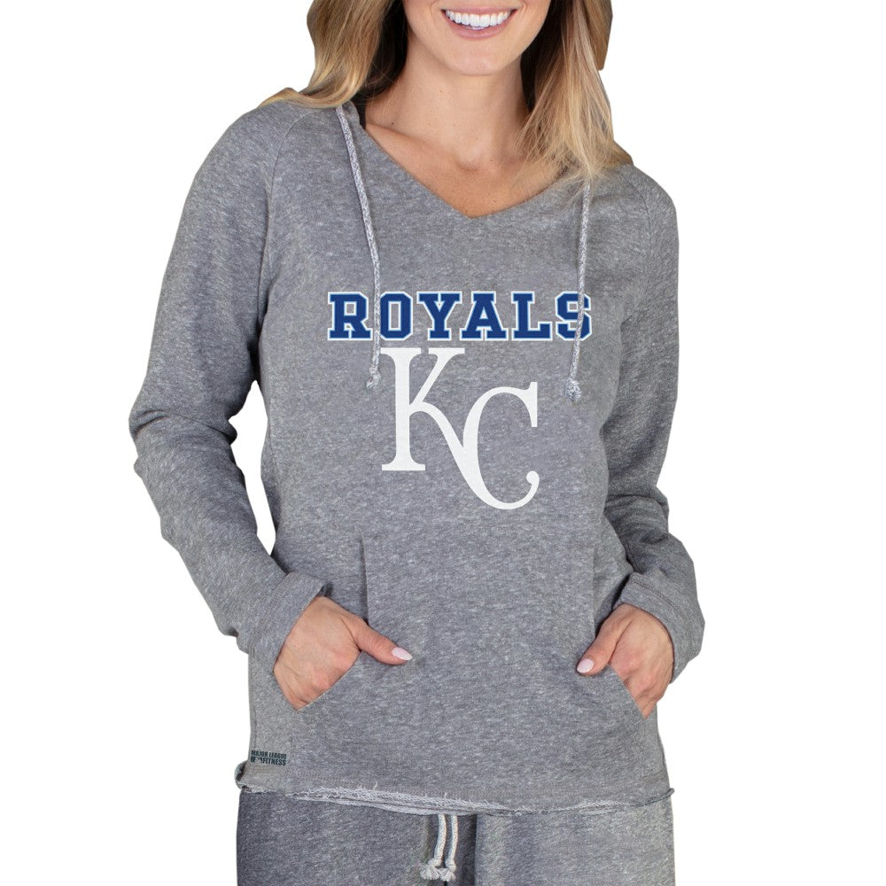 MLB Kansas City Royals Concepts Sport Women's Mainstream Terry Long Sleeve Hoodie Top