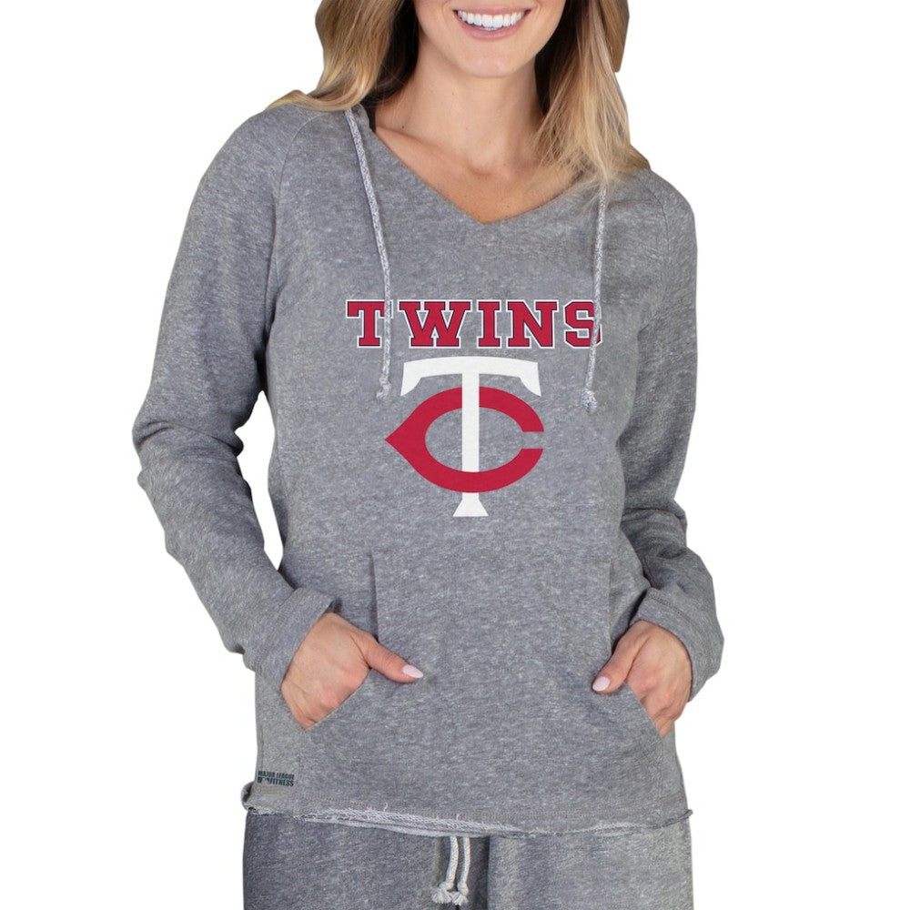 MLB Minnesota Twins Concepts Sport Women's Mainstream Terry Long Sleeve Hoodie Top
