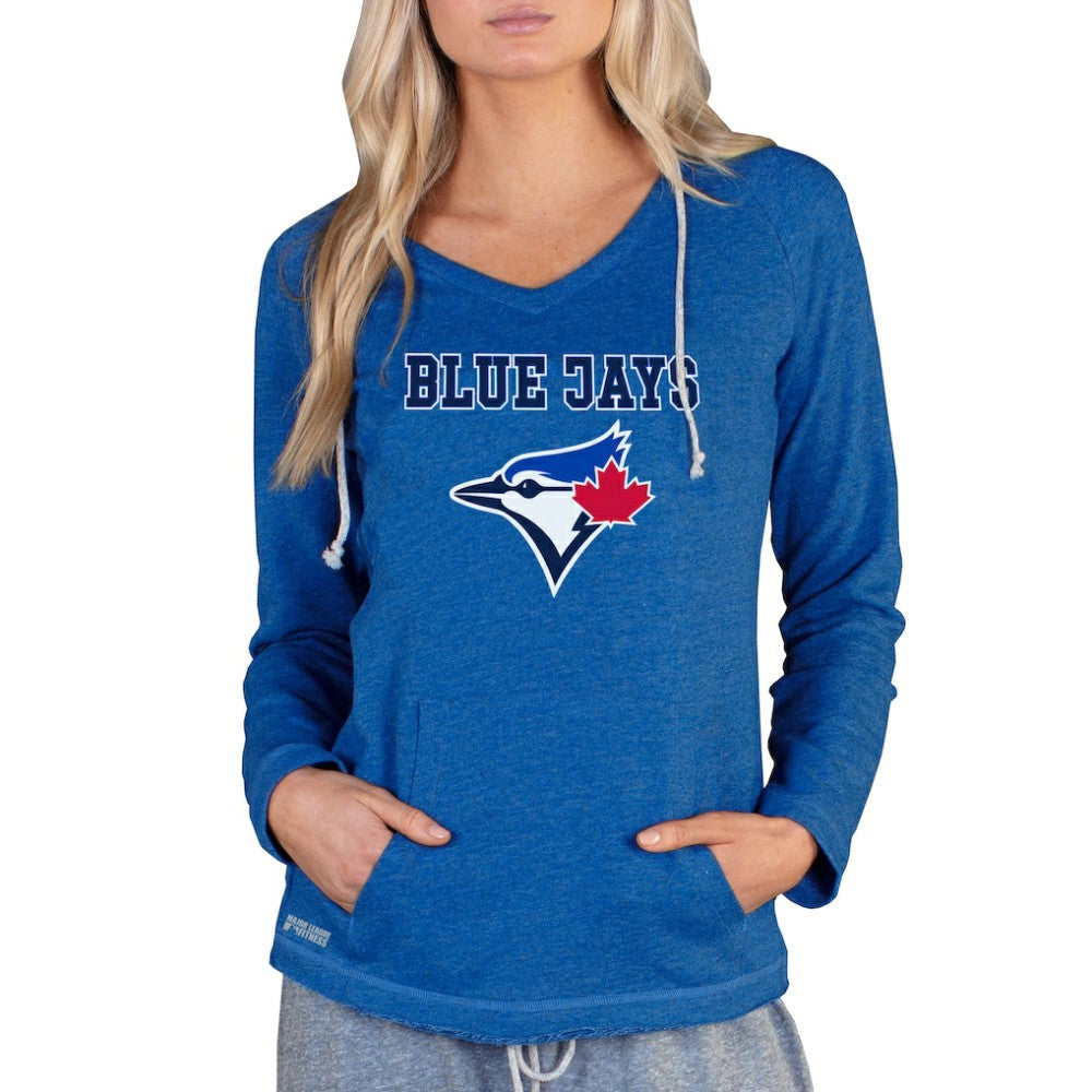 MLB Toronto Blue Jays Concepts Sport Women's Mainstream Terry Long Sleeve Hoodie Top