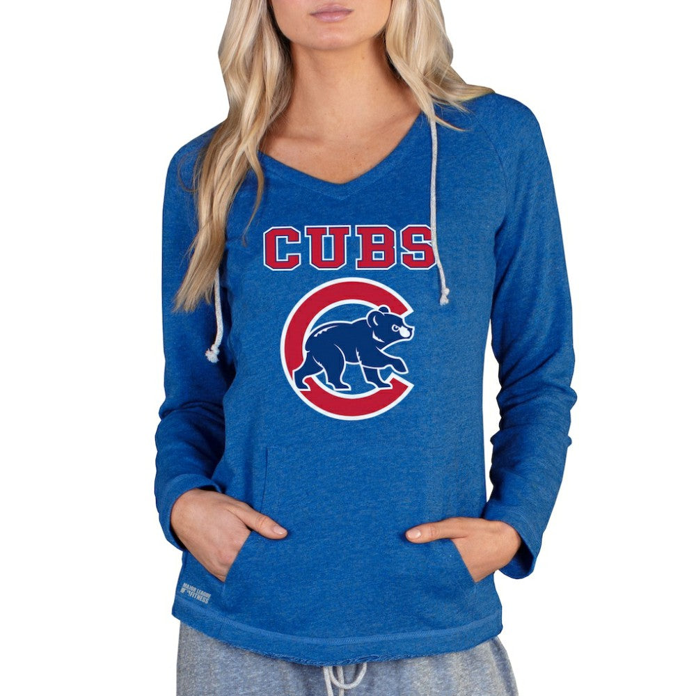 MLB Chicago Cubs Concepts Sport Women's Mainstream Terry Long Sleeve Hoodie Top