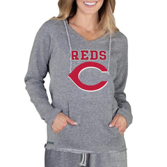 MLB Cincinnati Reds Concepts Sport Women's Mainstream Terry Long Sleeve Hoodie Top