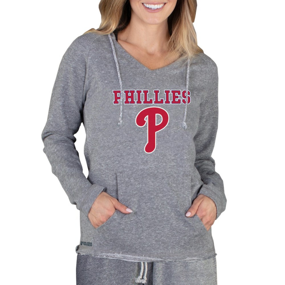 MLB Philadelphia Phillies Concepts Sport Women's Mainstream Terry Long Sleeve Hoodie Top