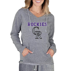 MLB Colorado Rockies Concepts Sport Women's Mainstream Terry Long Sleeve Hoodie Top