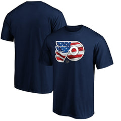 NHL Navy Philadelphia Flyers Banner Wave Logo T-Shirt