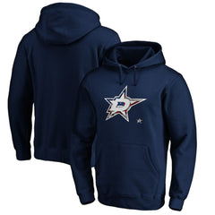 NHL Navy Dallas Stars Banner Wave Logo Pullover Hoodie