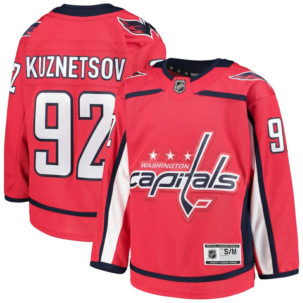 NHL Red Evgeny Kuznetsov Washington Capitals Youth Home Premier Player Jersey