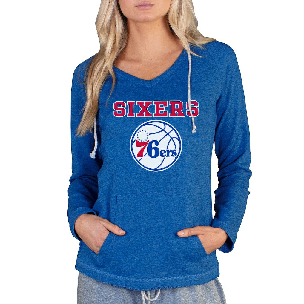 NBA Philadelphia 76ers Concepts Sport Women's Mainstream Terry Hooded Top
