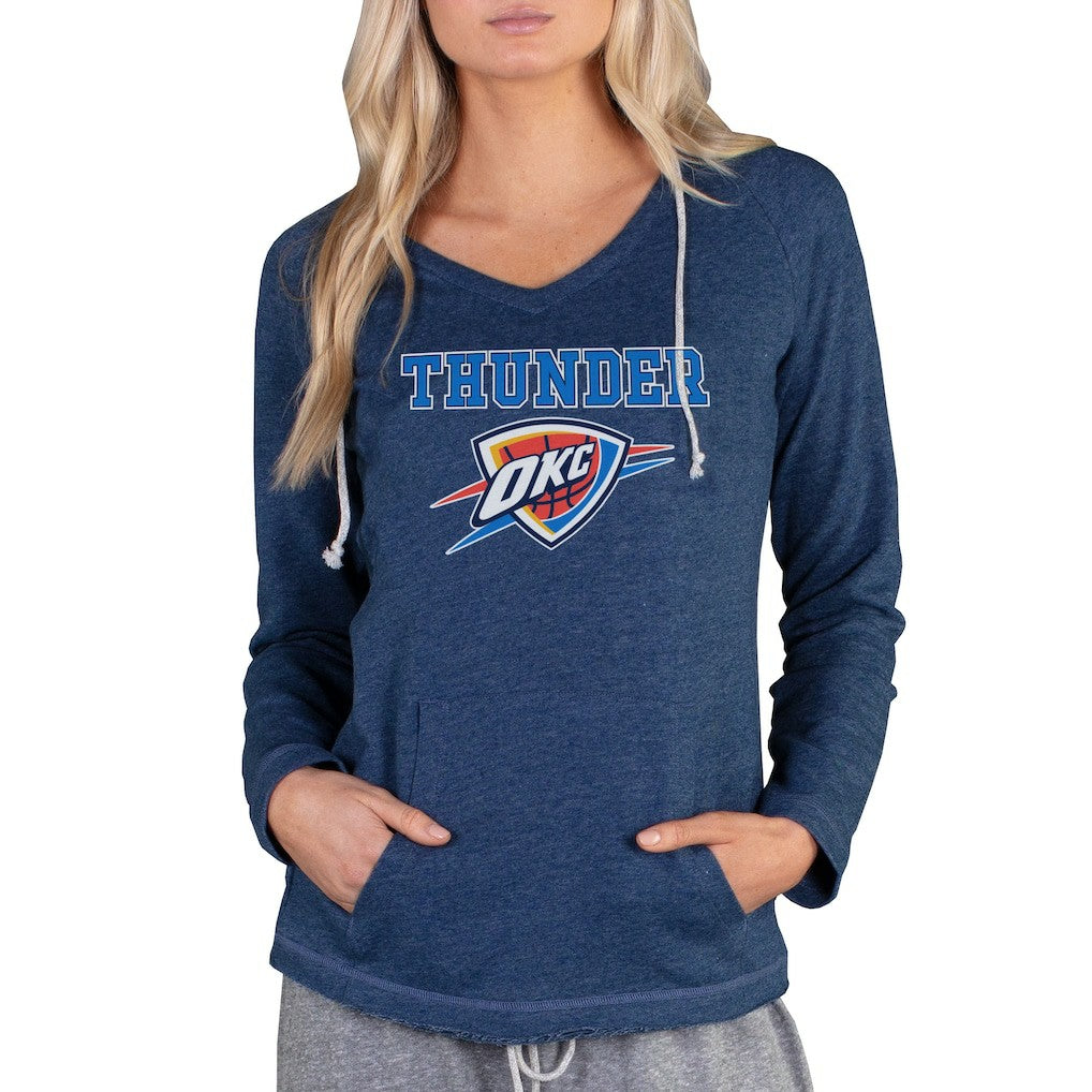 NBA Oklahoma City Thunder Concepts Sport Women's Mainstream Terry Hooded Top