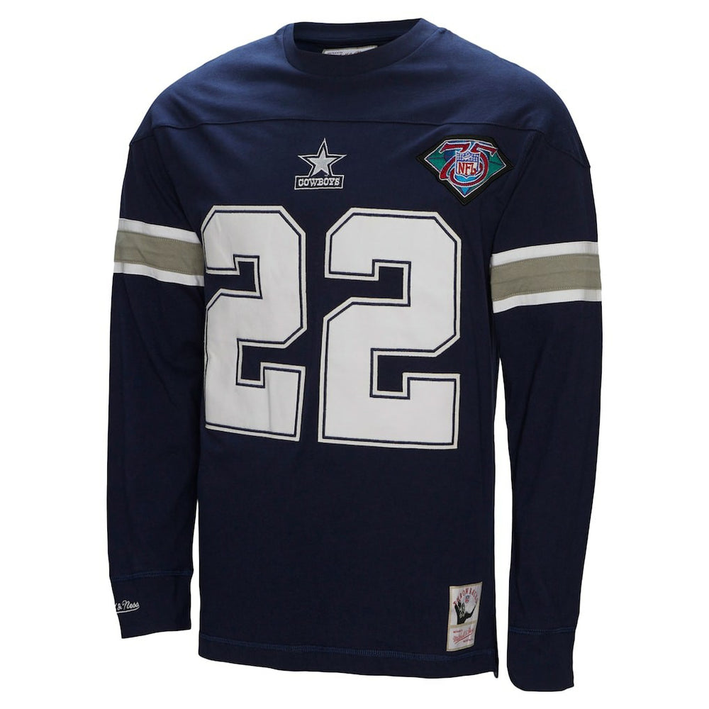 Emmitt Smith  Throwback Retired Player Name & Number Long Sleeve Top - Dallas Cowboys