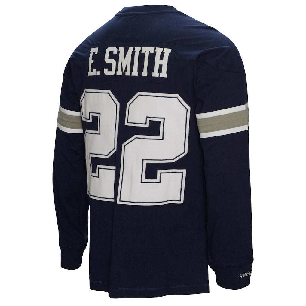 Emmitt Smith  Throwback Retired Player Name & Number Long Sleeve Top - Dallas Cowboys