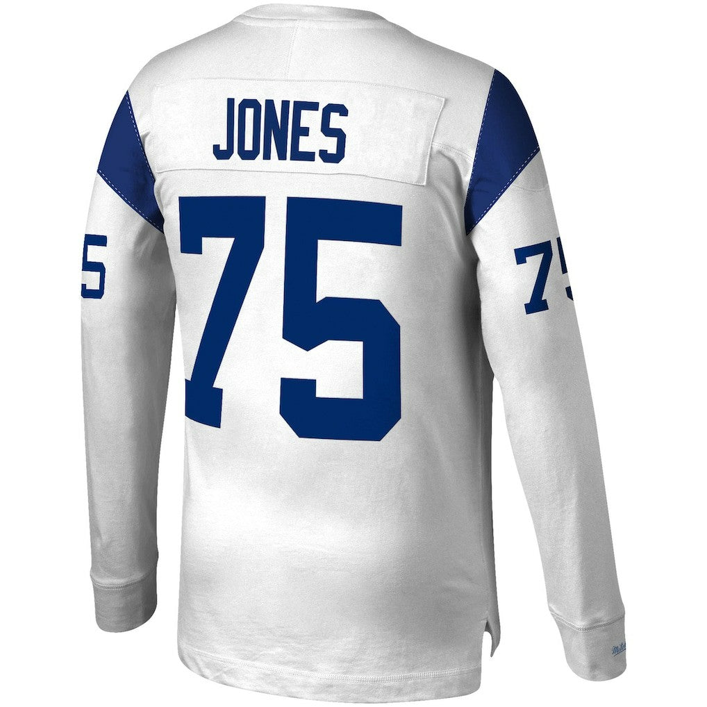 Deacon Jones  Throwback Retired Player Name & Number Long Sleeve Top - Los Angeles Rams