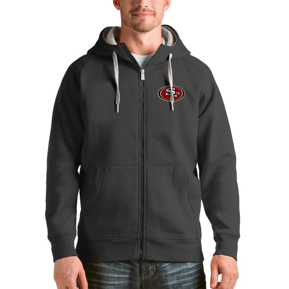 Antigua Victory Full-Zip Hoodie - San Francisco 49ers