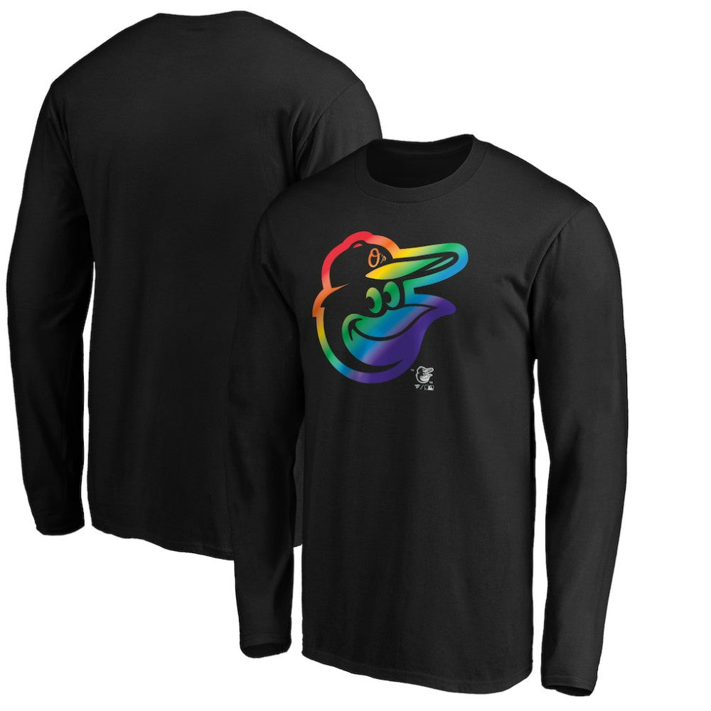 MLB Baltimore Orioles Team Pride Logo Long Sleeve T-Shirt