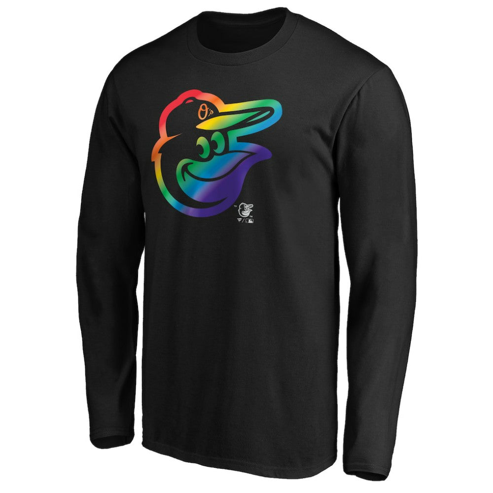 MLB Baltimore Orioles Team Pride Logo Long Sleeve T-Shirt