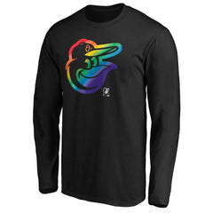 MLB Baltimore Orioles Team Pride Logo Long Sleeve T-Shirt