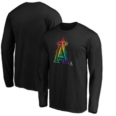 MLB Los Angeles Angels Team Pride Logo Long Sleeve T-Shirt