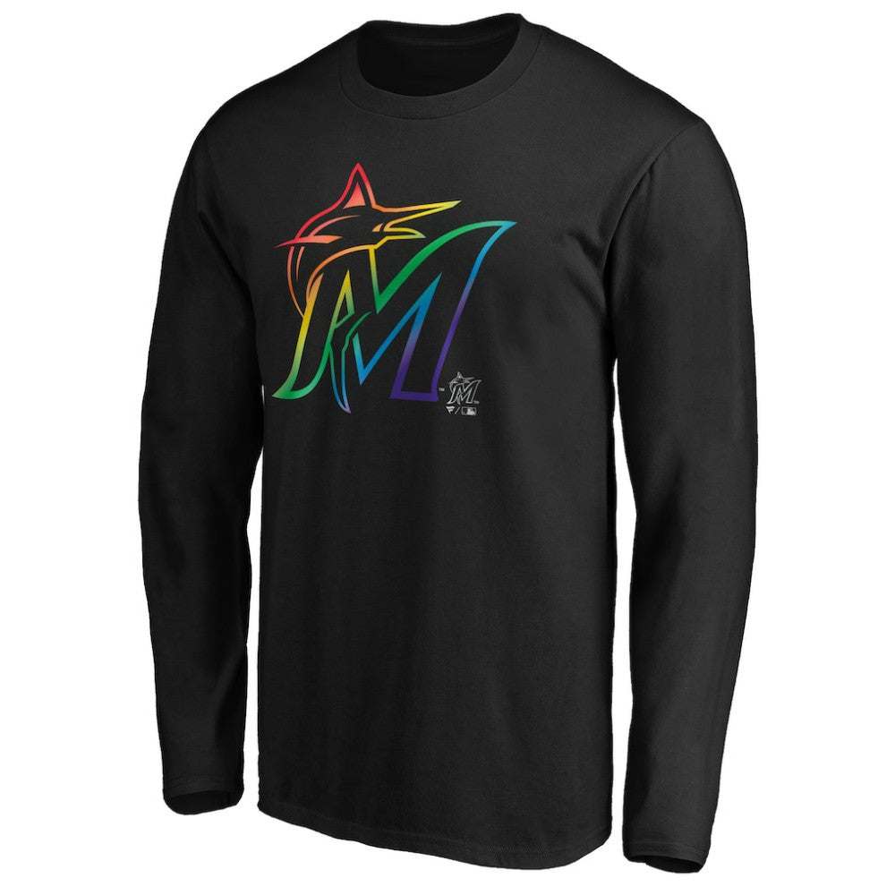 MLB Miami Marlins Team Pride Logo Long Sleeve T-Shirt
