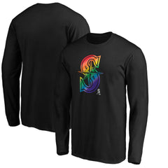 MLB Seattle Mariners Team Pride Logo Long Sleeve T-Shirt