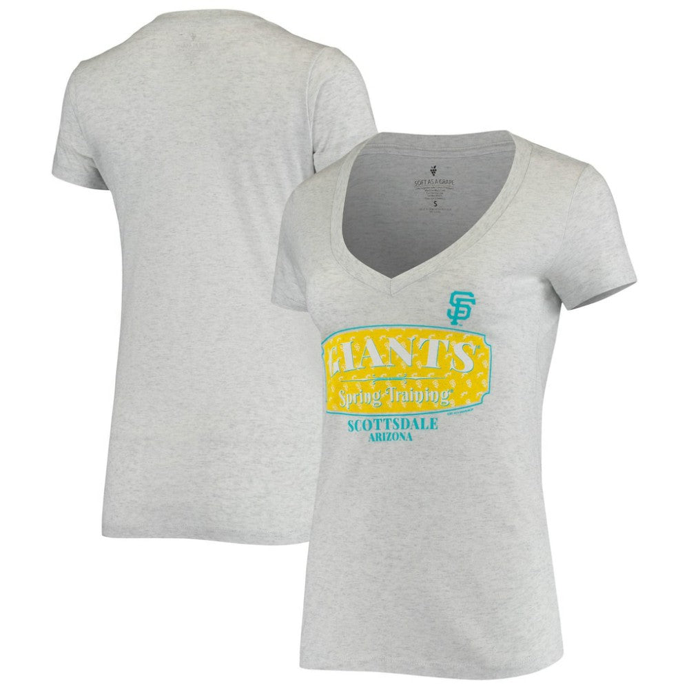 MLB San Francisco Giants Soft as a Grape Women's Spring Training Tropical Banner T-Shirt